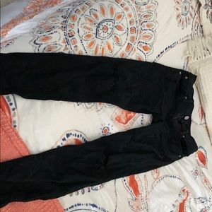 Hudson brand jeans- black skinny, size 27.